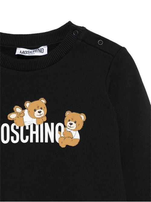 Felpa neonata girocollo MOSCHINO BABY | M9F04QLCA1960100